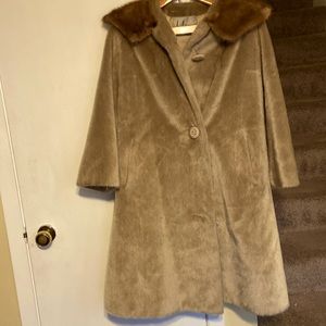 Vintage faux mink coat